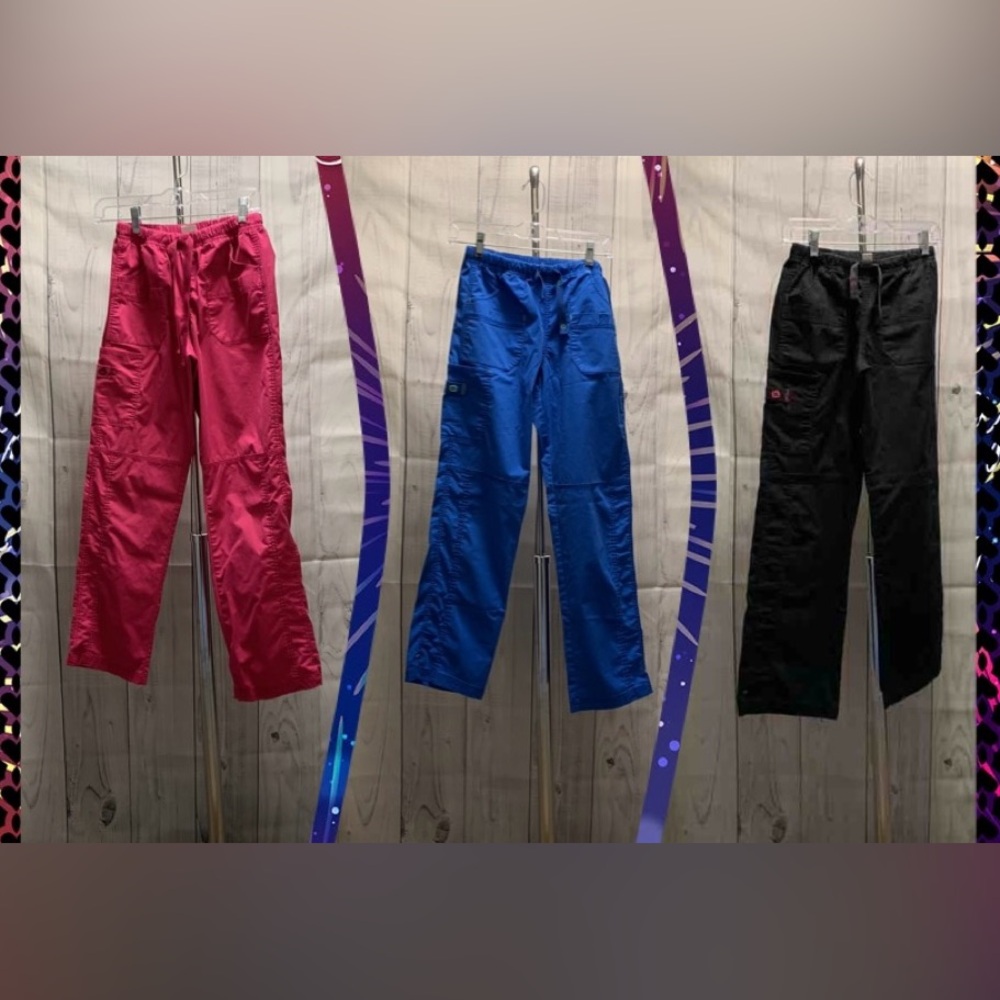 Good cheer scrub pants, lot of 3